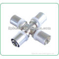 brass press fitting cross for manifold pex-al-pex pipe